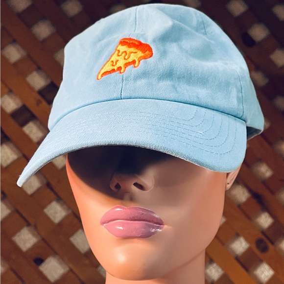 APOLLO USA Banza Embroidered PIZZA Motif Adjustable BASEBALL CAP O/S - Picture 6 of 8